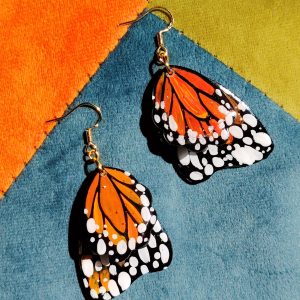 ARETES ALAS DE MARIPOSA MONARCA
