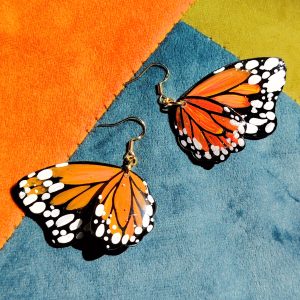 ARETES ALAS DE MARIPOSA MONARCA