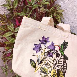 TOTE BAG DISEÑO DE COLIBRI