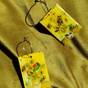 ARETES DE ARTE «LOS GIRASOLES»