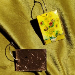 ARETES DE ARTE «LOS GIRASOLES»