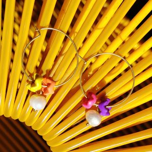 ARRACADAS «COLORES Y PERLAS»